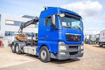 MAN TGX 25.440, hákový nosič kontajnerov + hydraulická ruka