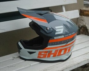 helma shot šedo oranžová na predaj