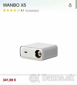 Projektor - Wanbo X5 + plátno