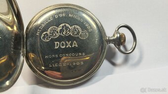 Pěkné staré zachovalé kapesní hodiny DOXA. Funkční