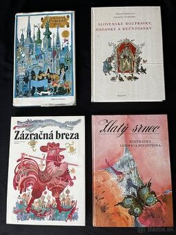 4 rozprávkové knihy ( Ďuríčková,Cipár, Bechstein, Vodrážka)