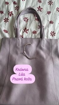 Prekrásna lila kožená