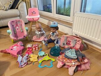 Baby Born, dve bábiky + doplnky