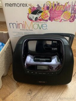 Predám rádio Memorex miniMove, Mi3x-BLK EU