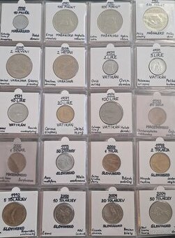 Predám rôzne svetové mince