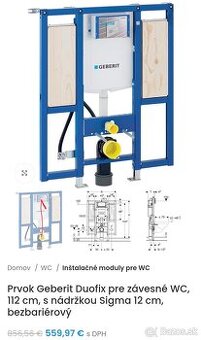Imobilné závesné wc