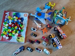 Autíčka, lietadla, lego, stavebnica...
