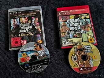 GTA San Andreas + GTA 4 LC PS3