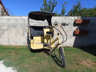 Elektrická trojkolka (Žltý taxi) Cargo s elektrickým motorom