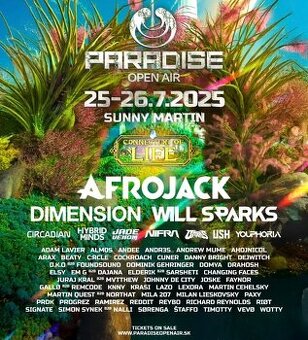 Predám 2 vstupenky na Paradise Open Air