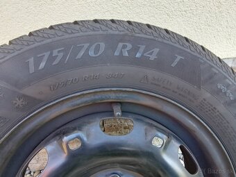 Zimná sada na diskoch 175/70r14 Ibiza, Fabia, Pólo. - 1