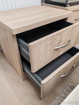 2 ks Nočný stolík Dub sonoma 45x35 cm