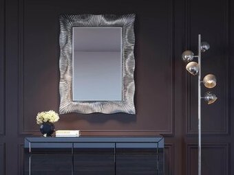 Velke nastenne zrkadlo wavy 124cm ✅