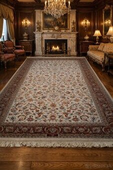 Prekrásny perzský koberec Tabriz, signovaný 430x240