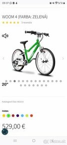 Woom 4 20" - detsky bicykel