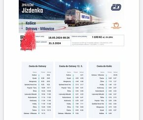 Cesta do Ostravy a späť vlakom - MS hokej