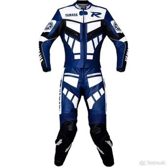 Moto Kožená Kombinéza Yamaha Blue