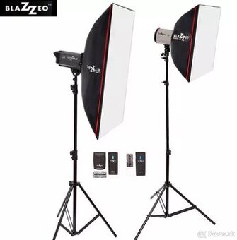 Foto studio zostava Blazzeo 600+250 - rádiový odpalovač