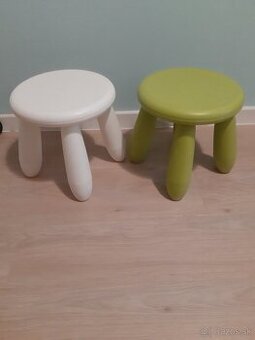 Ikea detska stolicka Mammut biela/zelena