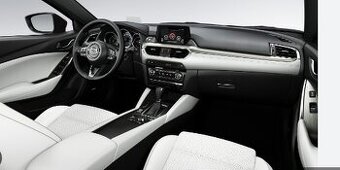 Biely kompletný kožený interiér Mazda 6 combi / sedan