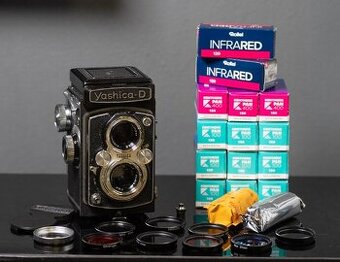 Yashica D + filtre, redukcie a filmy