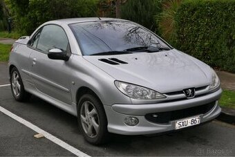 Rozpredám Peugeot 206 cc 1.6benzin 80 kw