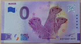 0 euro bankovka Muráň