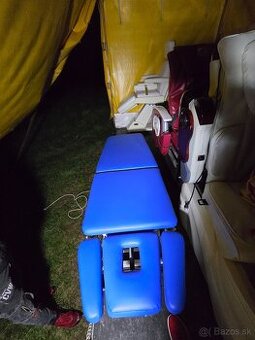 Elektrické Masážní lehátko AKCE modré Profi 2 motory