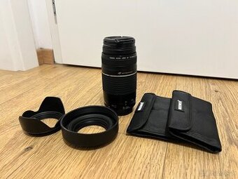 Teleobjektív Canon EF 75-300mm f4-5.6 + príslušenstvo