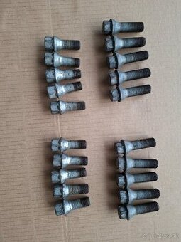 skrutky na kolesa M14 + bezpecnostne skrutky + krytky