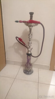 Vodná fajka - Fialová, 68 cm vysoká