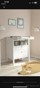 🍼 Prebaľovací pult IKEA SUNDVIK – biely