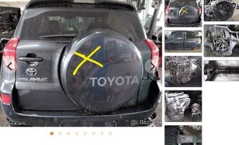 TOYOTA RAV4 2.2 D-4D 2008 4x4 predám DVERE, PREVODOVKA 6 RÝC