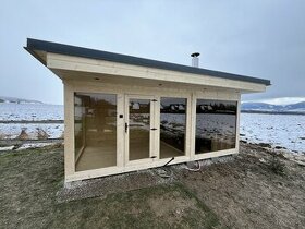 Exteriérová sauna s odpočinkovou miestnosťou
