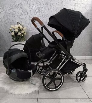 TROJKOMBINÁCIA CYBEX PLATINUM CHROME BROWN BLACK