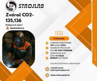 Zvárač CO2- 135,136  13€/hod