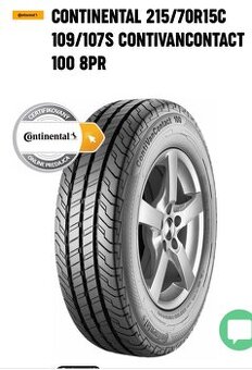 CONTINENTAL 215/70R15C 109/107S