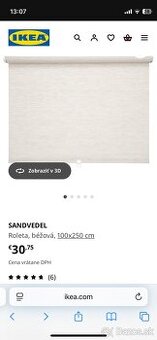 Ikea roleta SANDVEDEL