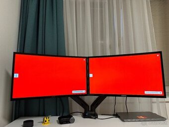 Monitor Samsung S366C, Samsung C24F396FHU, Držiak na monitor