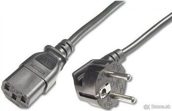 Predám nový PremiumCord napájací kábel čierny, dĺžka 3 m