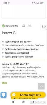 Predám vatu / vlnu Isover S