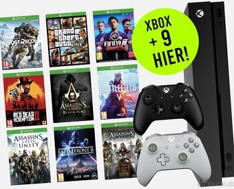 XBOX ONE X 4K 1TB + 9 TOP HIER🔥 + 2 OVLÁDAČE V SUPER STAVE