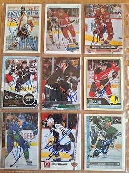 Hokejové karty,kartičky,autogramy.