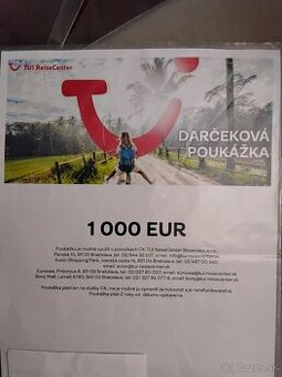 Darcekova poukazka TUI raisen