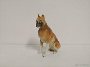 Porcelánová soška psa boxer Royal Dux - 1