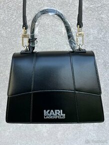 Väčšia Crossbody kabelka Karl Lagerfeld - čierna