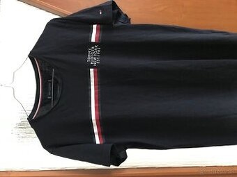 TOMMY HILFIGER originál black pánske tricko L