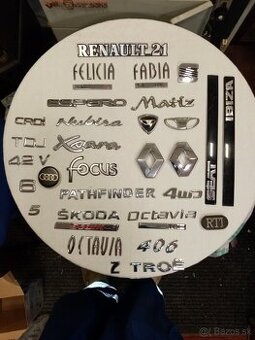 logo, znak Renault 21, Daewoo, Espero, a pod....