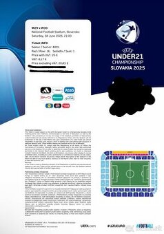 Vstupenky na UEFA U21 finále Bratislava