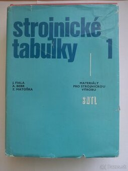 Predám strojnícke tabuľky a strojnícku literatúru
